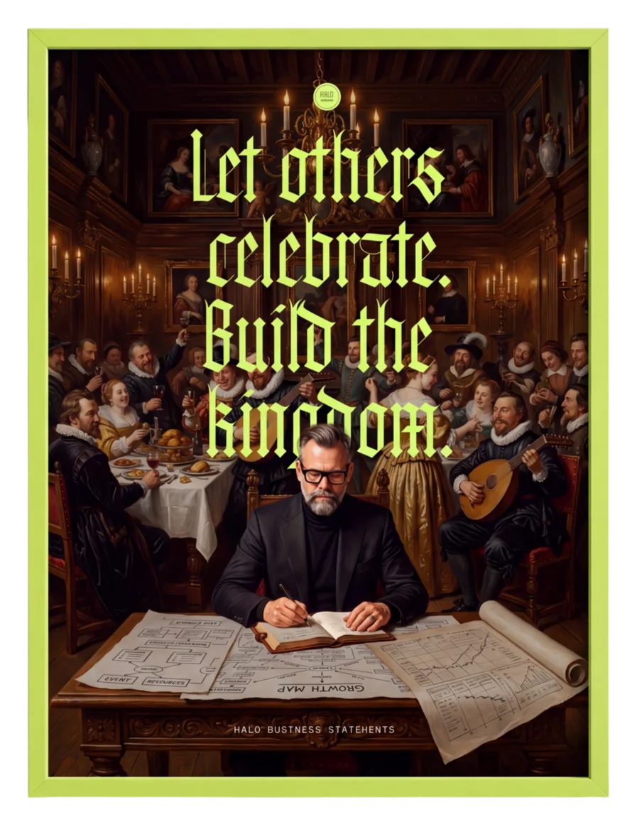 Let others celebrate. Build the kingdom.